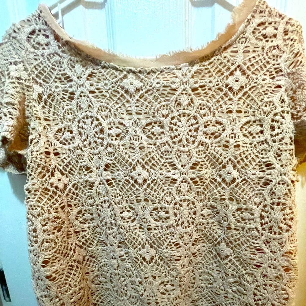 Size L, Target blush color lace top